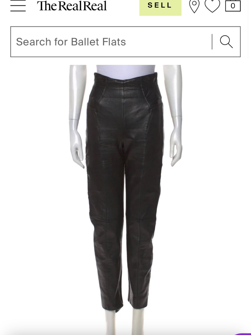 Supple vintage real leather High-Waist pants. Michael Hoban for North Beach